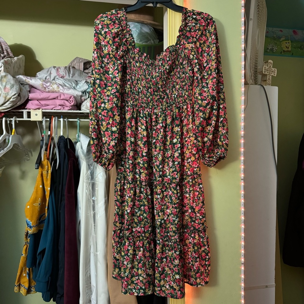spring floral dress